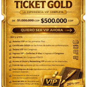 TICKET GOLD III CONGRESO INTERNACIONAL DE ESTÉTICA