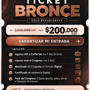 TICKET BRONCE III CONGRESO INTERNACIONAL DE ESTÉTICA